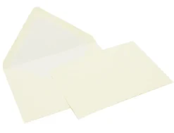 Original Crown Mill Luxury Laid Paper Set of 50 Cards and Envelopes - White