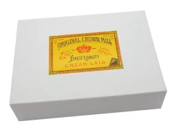 Original Crown Mill Luxury Laid Paper A5 Writing Set - White