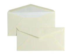 Original Crown Mill Vellum Paper DL Lined Envelopes - Cream