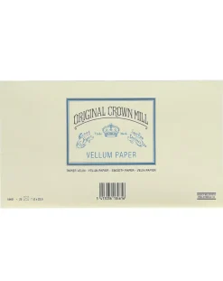 Original Crown Mill Vellum Paper DL Lined Envelopes - Cream