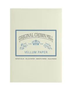 Original Crown Mill Vellum Paper A5 Writing Pad - Cream