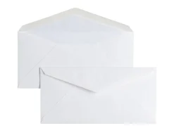 Original Crown Mill Vellum Paper DL Lined Envelopes - White