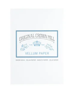 Original Crown Mill Vellum Paper A5 Writing Pad - White
