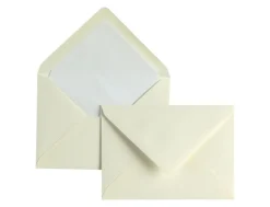 Original Crown Mill Vellum Paper C6 Lined Envelopes - Cream