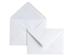 Original Crown Mill Vellum Paper C6 Lined Envelopes - White