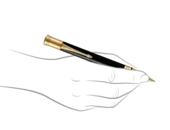 Parker Duofold Black & Gold Trim Ballpoint Pen