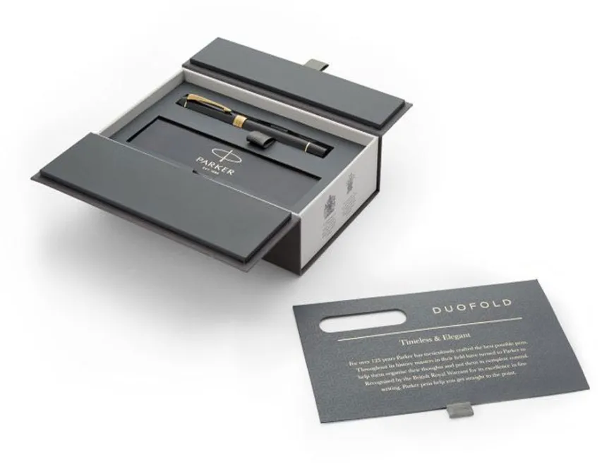 Parker Duofold Centennial Black & Gold Trim Fountain Pen