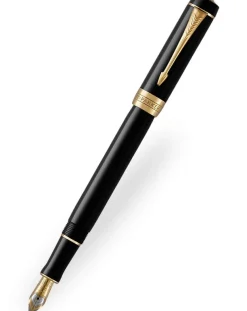 Parker Duofold Centennial Black & Gold Trim Fountain Pen