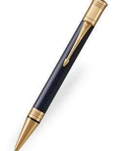 Parker Duofold Prestige Blue Chevron Ballpoint Pen