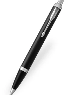 Parker IM Black Chrome Trim Ballpoint Pen