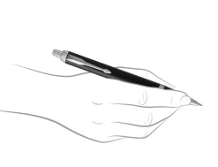 Parker IM Black Chrome Trim Fountain, Ballpoint & Pen Pouch Gift Set