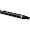 Parker IM Black Chrome Trim Rollerball & Ballpoint Pen Set