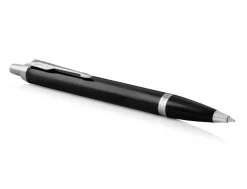 Parker IM Black Chrome Trim Rollerball & Ballpoint Pen Set