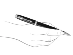 Parker IM Black Chrome Trim Rollerball Pen