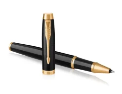 Parker IM Black Gold Trim Rollerball Pen