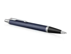 Parker IM Blue Chrome Trim Ballpoint Pen