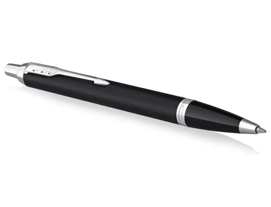 Parker IM Matte Black Chrome Trim Ballpoint Pen