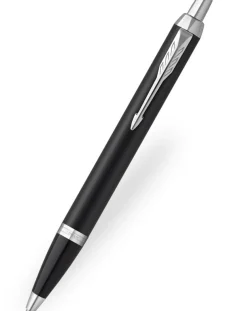 Parker IM Matte Black Chrome Trim Ballpoint Pen