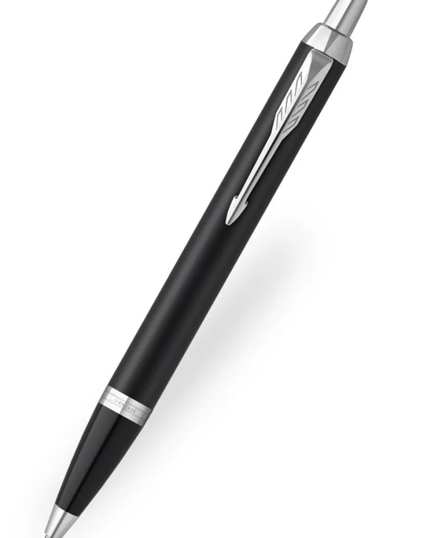 Parker IM Matte Black Chrome Trim Ballpoint Pen