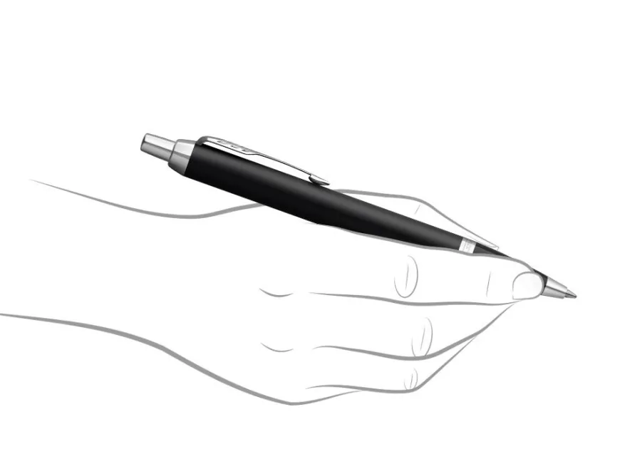 Parker IM Matte Black Chrome Trim Ballpoint Pen
