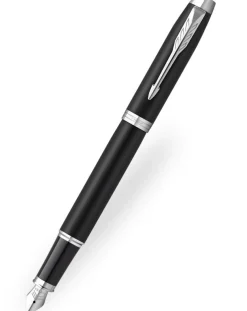 Parker IM Matte Black Chrome Trim Fountain Pen