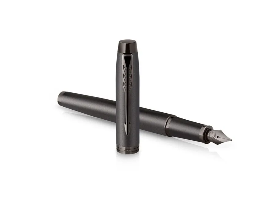 Parker IM Monochrome Titanium Ballpoint & Fountain Pen Gift Set