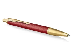Parker IM Premium Red Gold Trim Ballpoint Pen