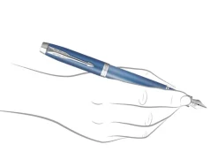 Parker IM Rituals Blue Chrome Trim Fountain Pen