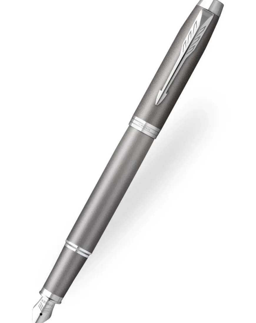 Parker IM Rituals Grey Chrome Trim Fountain Pen