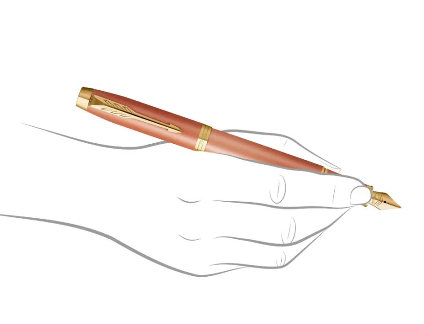 Parker IM Rituals Orange Gold Trim Fountain Pen