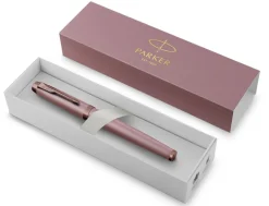 Parker IM The Finishing Touch Collection Mauve Rollerball Pen