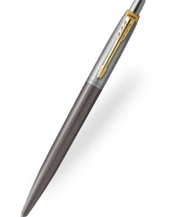 Parker Jotter Grey Gold Trim Ballpoint Pen