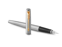 Parker Jotter Stainless Steel Gold Trim Fountain Pen