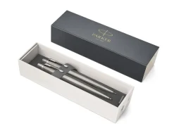 Parker Jotter Stainless Steel Chrome Trim Ballpoint Pen & Mechanical Pencil 0.5mm Set