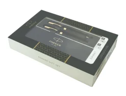 Parker Sonnet Black Gold Trim Ballpoint & Fountain Pen Gift Set