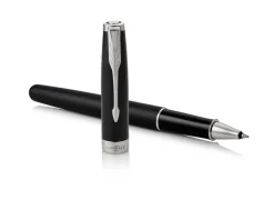 Parker Sonnet Matte Black Chrome Trim Rollerball Pen
