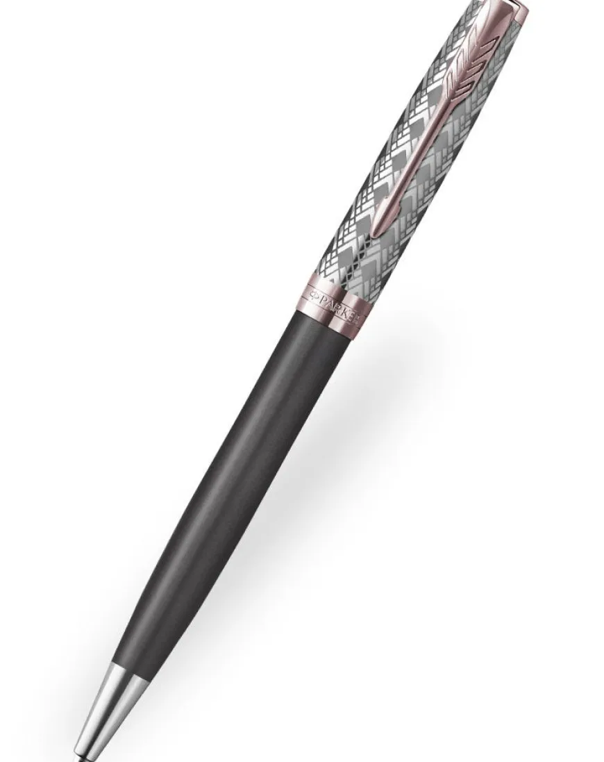 Parker Sonnet Premium Metal & Grey Ballpoint Pen