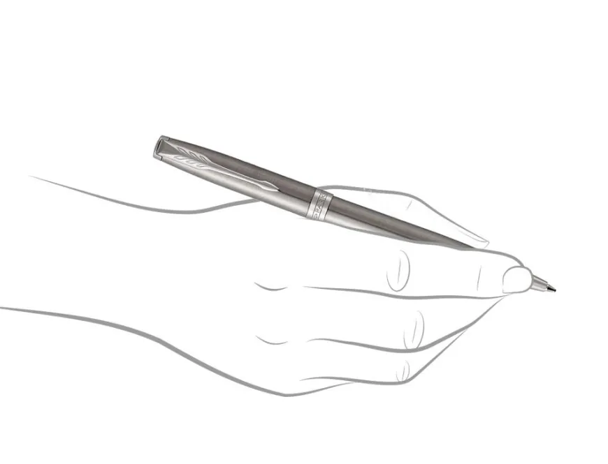 Parker Sonnet Stainless Steel Chrome Trim Ballpoint Pen