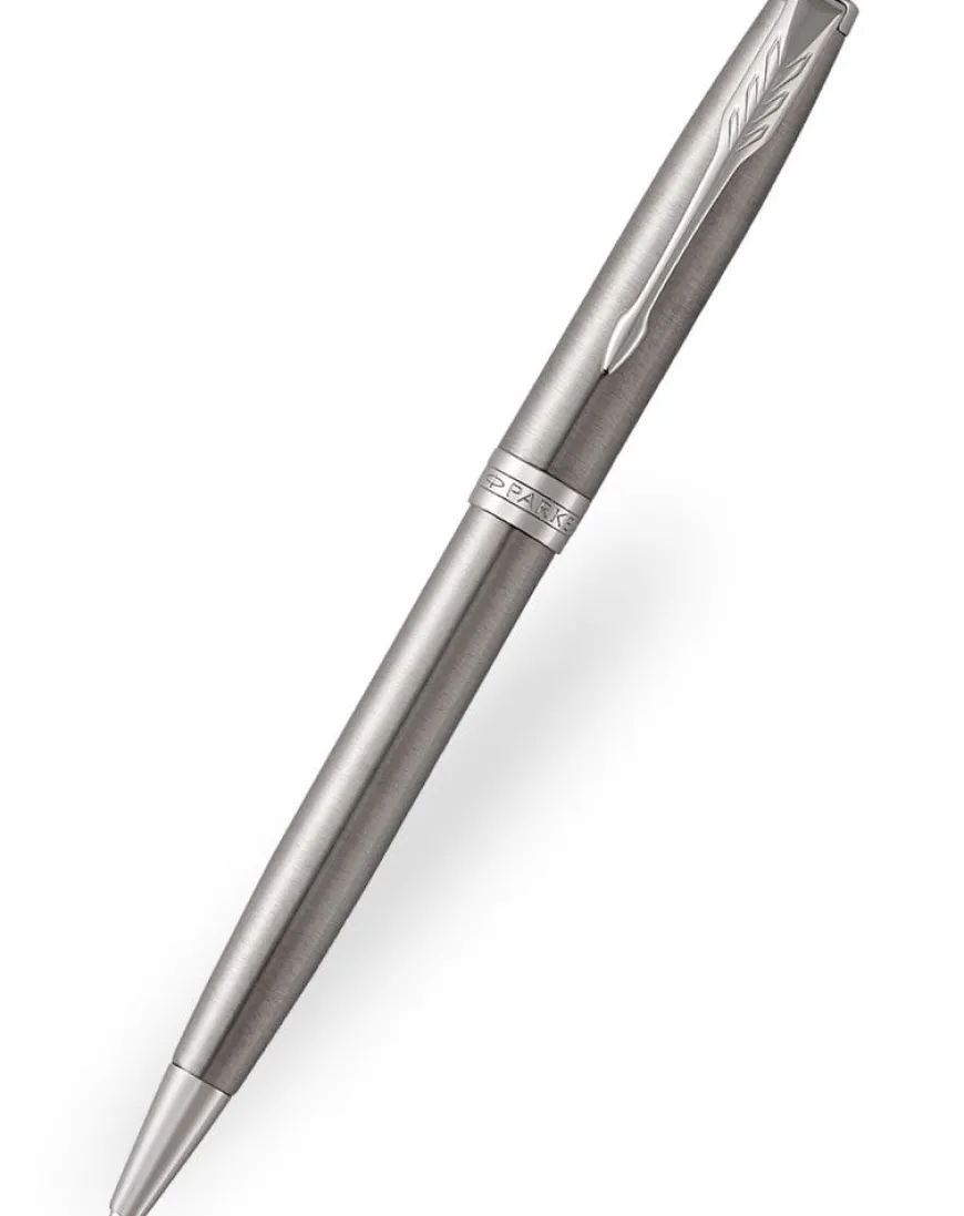 Parker Sonnet Stainless Steel Chrome Trim Ballpoint Pen