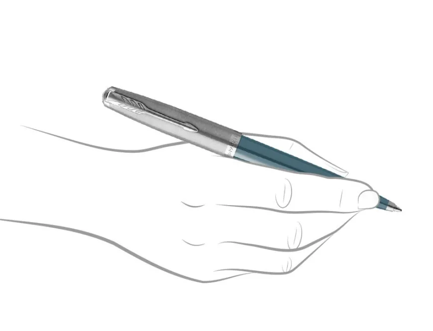 Parker 51 Teal Blue Ballpoint Pen