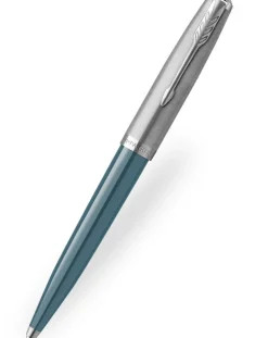Parker 51 Teal Blue Ballpoint Pen