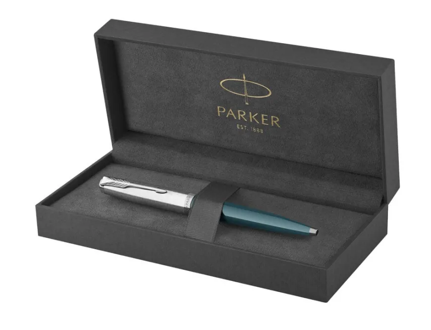 Parker 51 Teal Blue Ballpoint Pen
