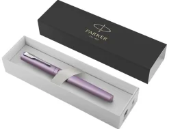 Parker Vector XL Lilac Fountain Pen, Kartos Folded Card Set & Ink Bottle Bundle
