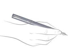 Parker Vector XL Silver Blue Fountain Pen