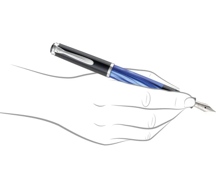 Pelikan Classic M205 Blue Marbled Fountain Pen