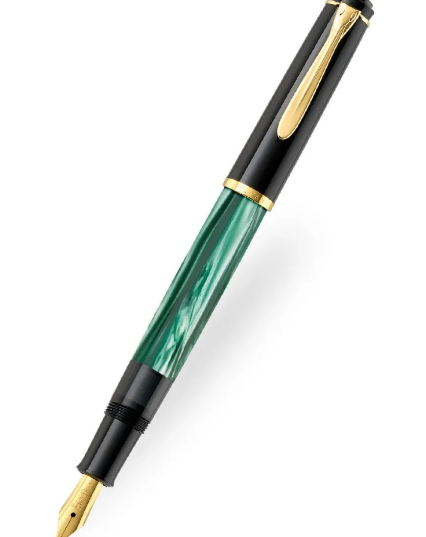Pelikan Classic M200 Green Marbled Fountain Pen