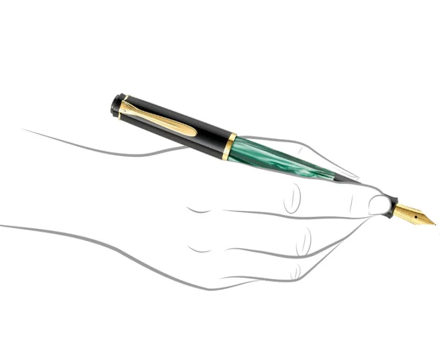 Pelikan Classic M200 Green Marbled Fountain Pen