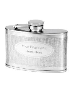 Personalised Artamis Barley Finish 4oz Hip Flask