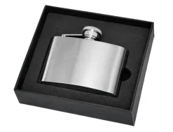 Personalised Artamis Brushed Steel 4oz Hip Flask