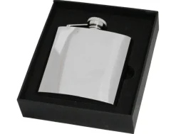Personalised Artamis Brushed Steel 6oz Hip Flask